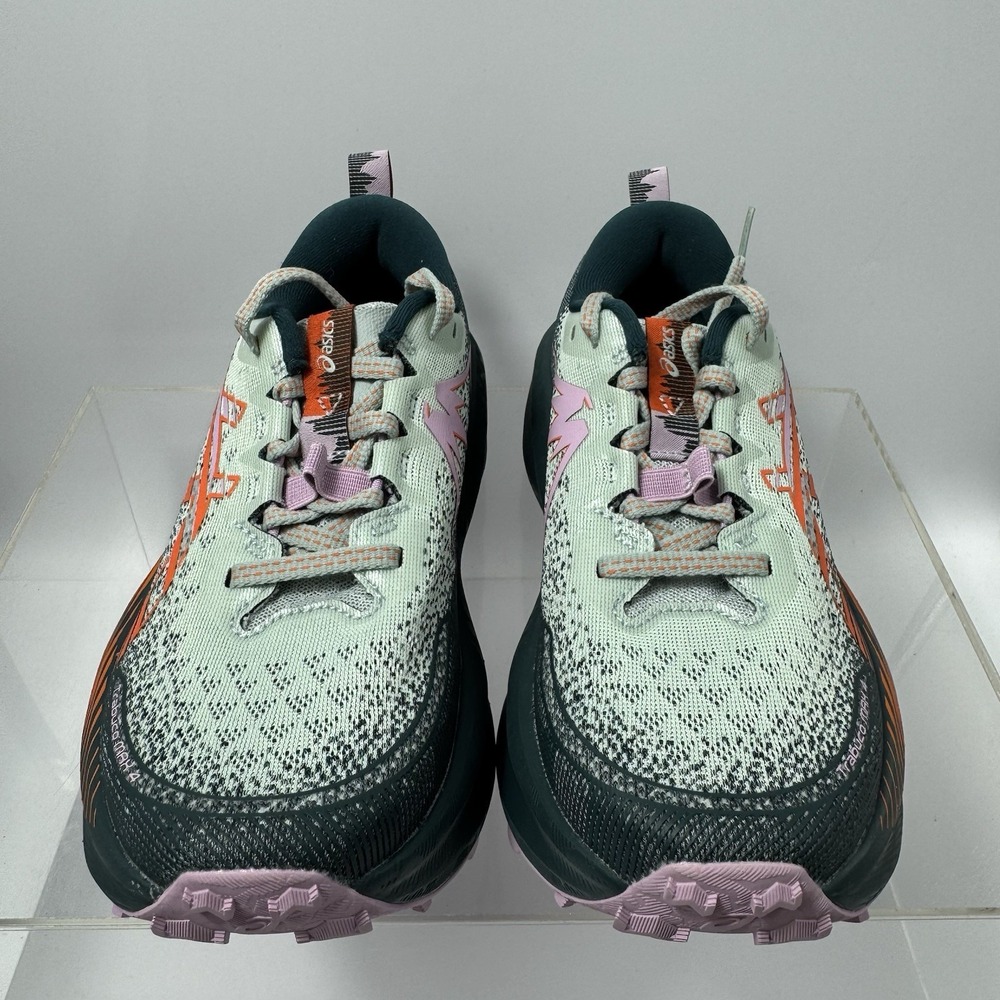 Brand New Asics Trabuco Max 4 Cold Moss Nova Orange 1012B769-400 Women's Size 6 - Picture 6 of 9
